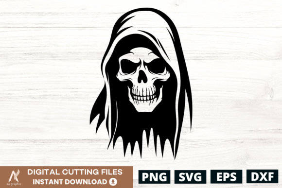 Download Halloween Ghost Skull SVG Design - 6 - Ghost skull Collection