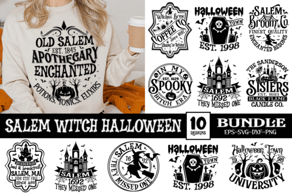 Download Salem Witch Halloween SVG Bundle - Premium Resources