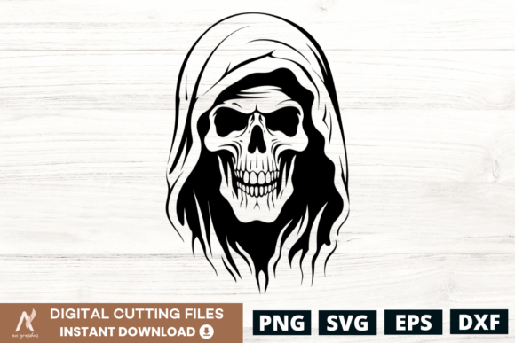 Download Ghost Skull Face SVG Design - 8 - Ghost skull Collection